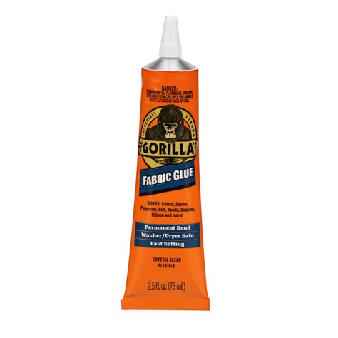 gorilla glue fabric to metal|gorilla fabric glue permanent.